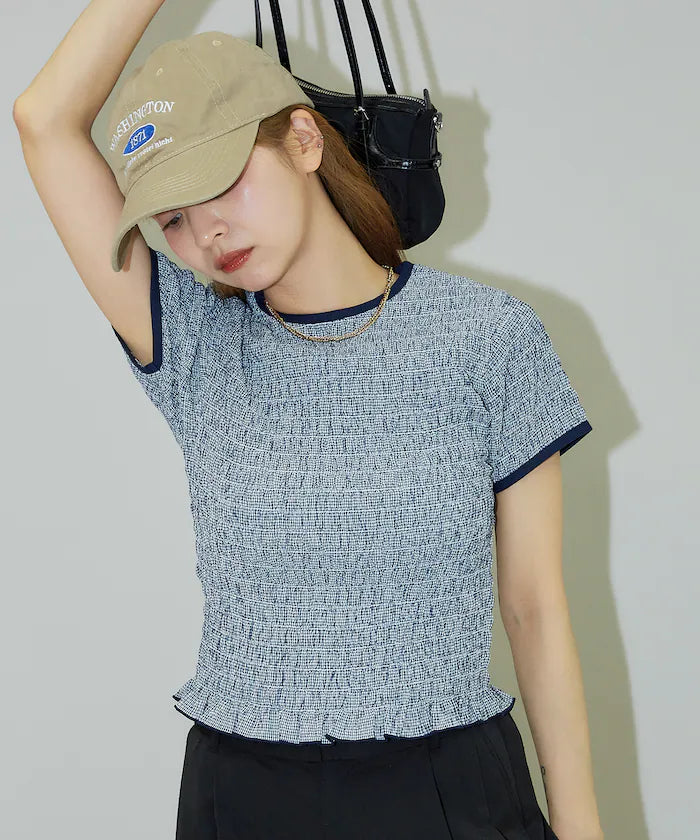 Shearing Design Check Pullover Shirt