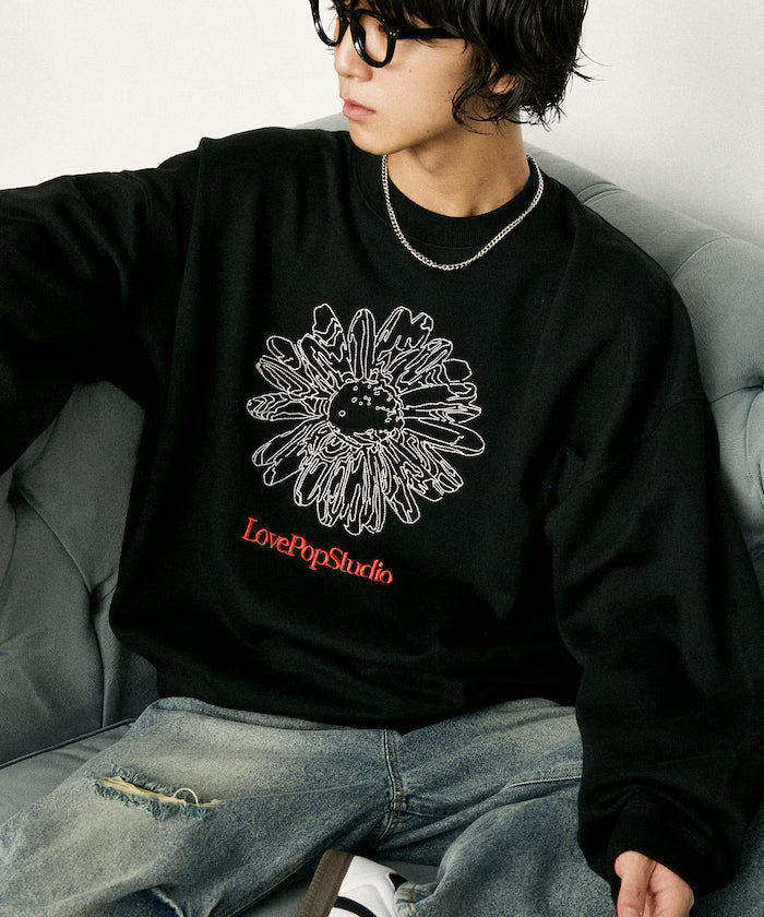LOVE POP STUDIO FLOWER EMBROIDERY SWEAT【Limited Edition】