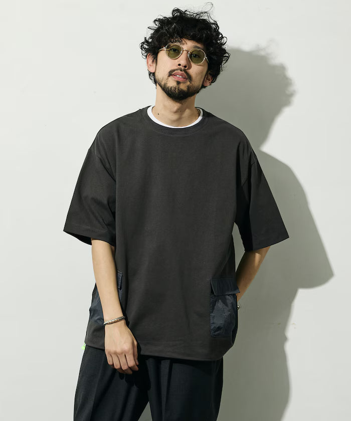 6 oz Side Pocket Spindle Short Sleeve T-Shirt / Big Silhouette