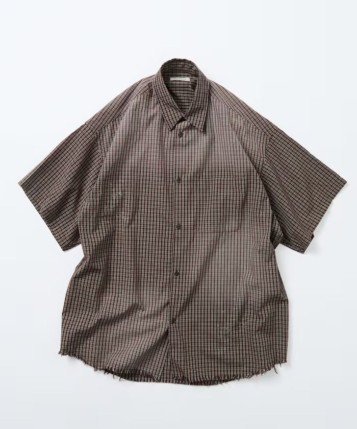 Big Silhouette Damage Processing Regular Color S/S Shirt/Check/Stripe/Fade Processing [Limited Edition]