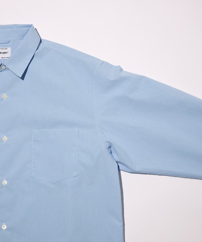 AIRDRY HIGH TECHYARN high-performance material broad regular color shirt long sleeve/quick-drying/heat shielding