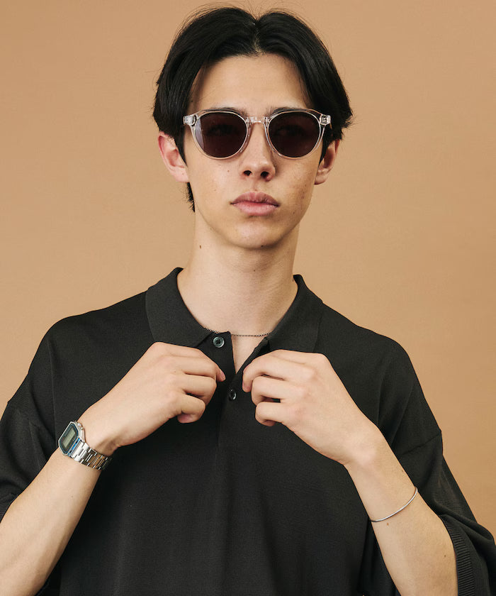 [New Color Added] SUPER ICE / Super Ice Short Sleeve Polo Neck Knit / Contact Cold Sensation
