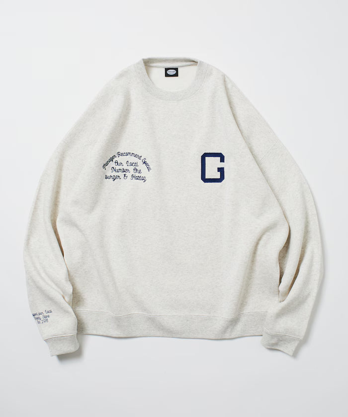 Big Silhouette Varsity Jacket Design Crew Neck Sweat / Back Print [Limited Edition]