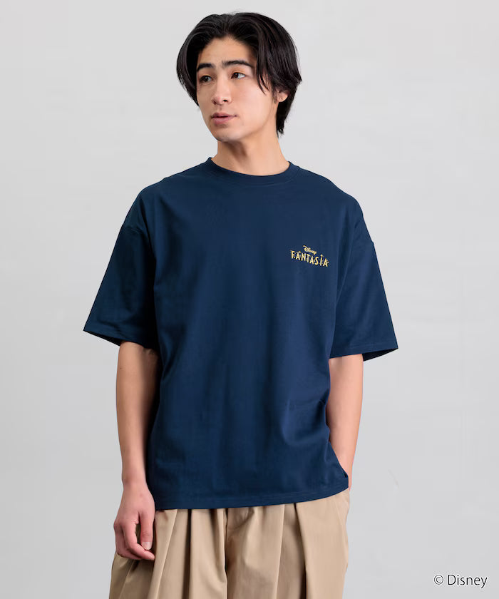 DISNEY/Mickey Mouse 'Fantasia'/Back Print Crew Neck T-Shirt [Limited Edition]