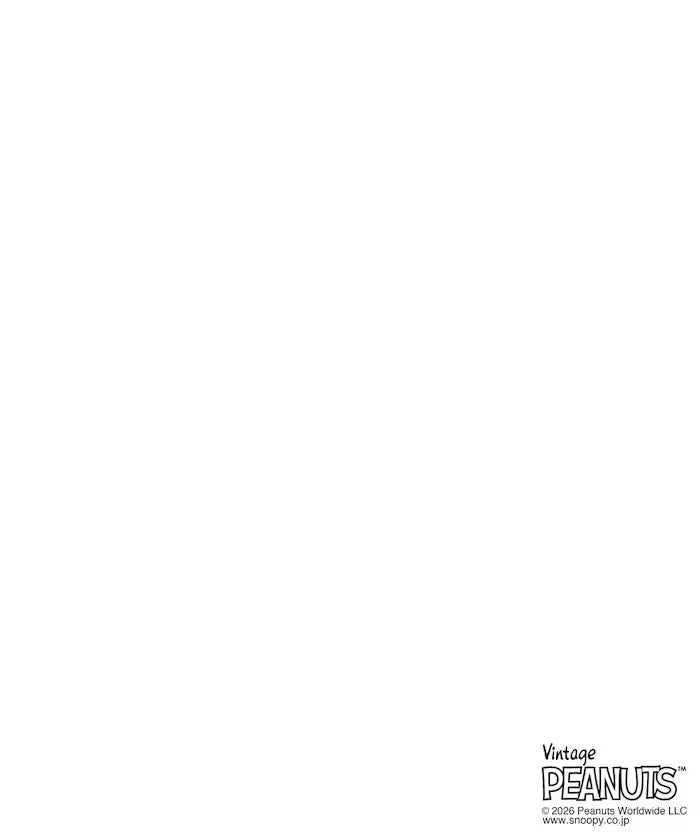PEANUTS/Peanuts Exclusive Big Silhouette Back Print Crew Neck T-Shirt/Records [Limited Edition]