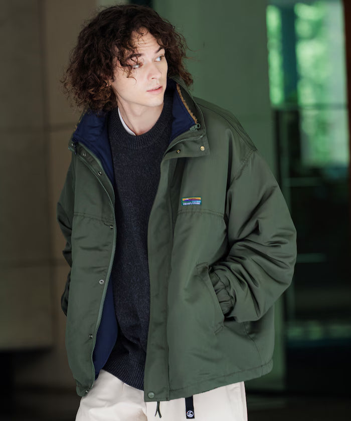 Reversible Liner Set 4way Stand Collar Blouson / Nylon Fleece Liner Set / 2-piece Set [Limited Edition]