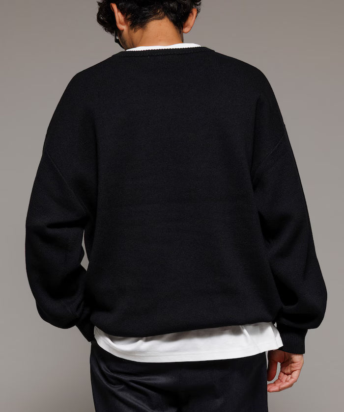 Milan Rib Spindle Crew Knit / Easy Care