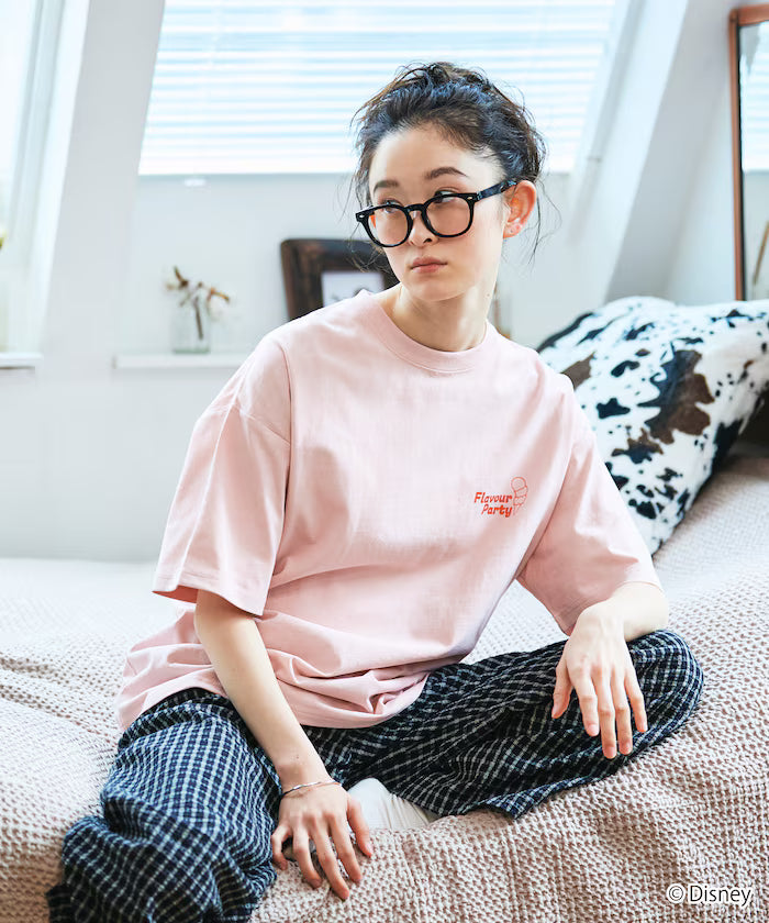 DISNEY Mickey Mouse Exclusive Big Silhouette Back Print T-Shirt / HAVE FUN 【Limited Edition】