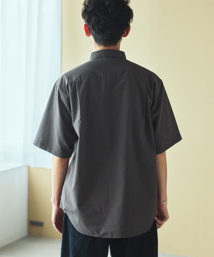 AIRDRY HIGH TECHYARN High-performance material broad regular collar shirt short sleeve quick-drying moisture absorption