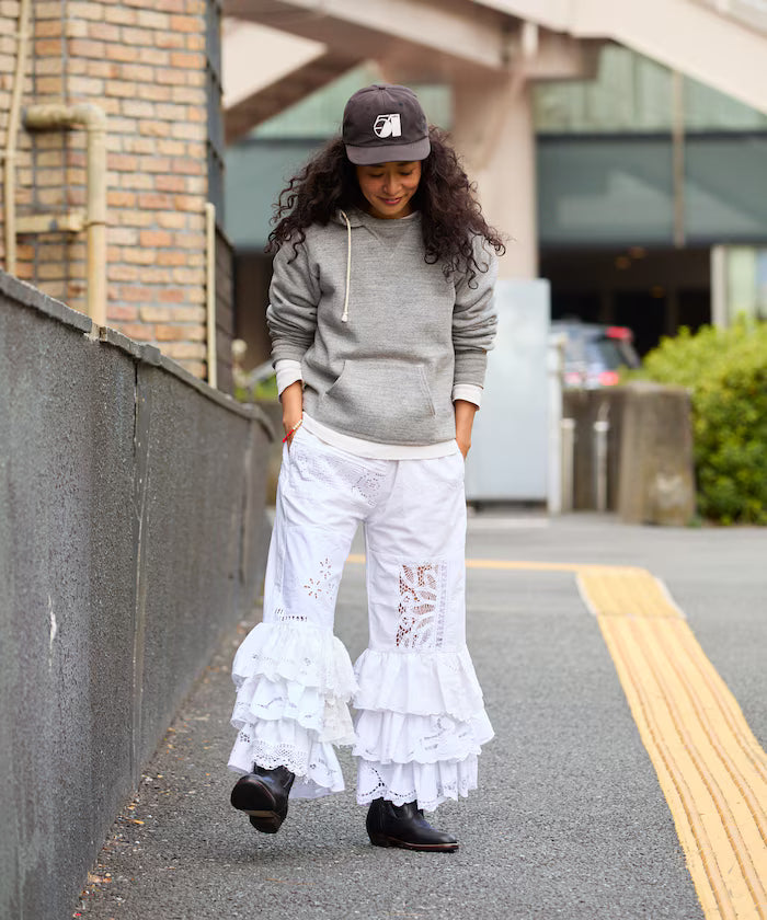 vintage lace tablecloth remake easy pants