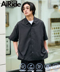 AiRide/AiRide Relax Fit Short Sleeve Open Collar Shirt/Quick Dry/UV Cut [Limited Edition] - Charcoal Gray