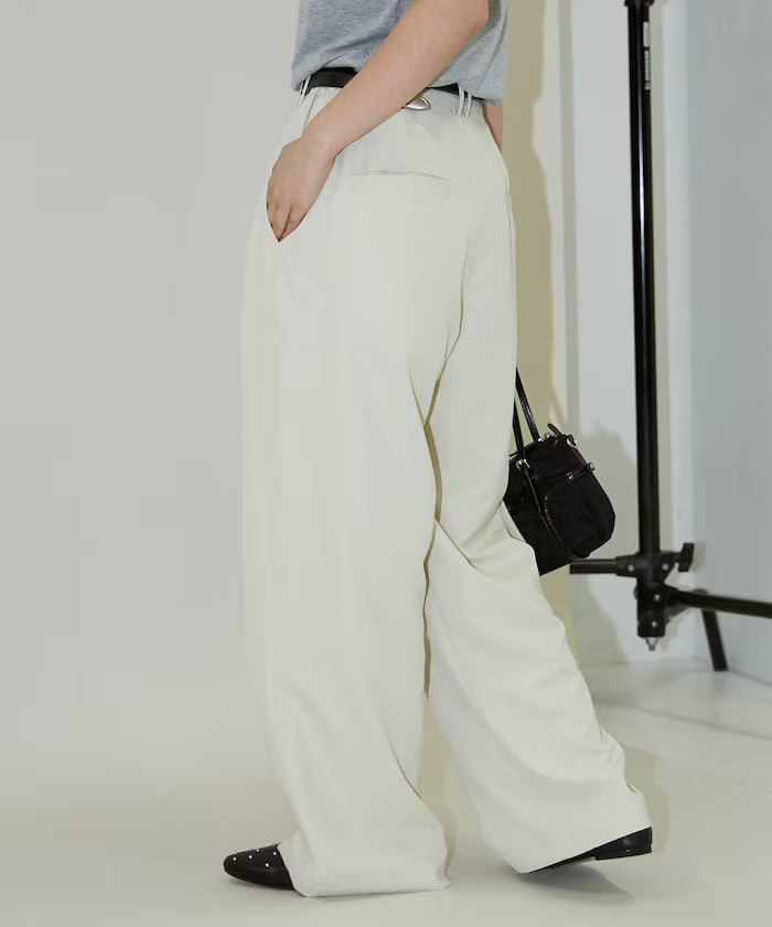Color Tuck Slacks Pants Limited Release