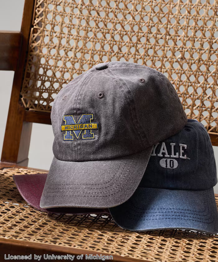 College Logo Embroidered Cap - Brown