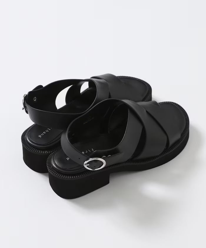 Wide Cross Sandals