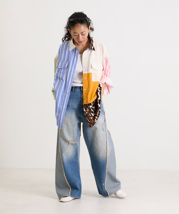 Patchwork Big Shirt