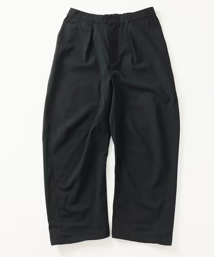 [New Color Added] Quick-Drying Material Relaxed Fit Curved Silhouette Over Pants Linen-Style Home Care