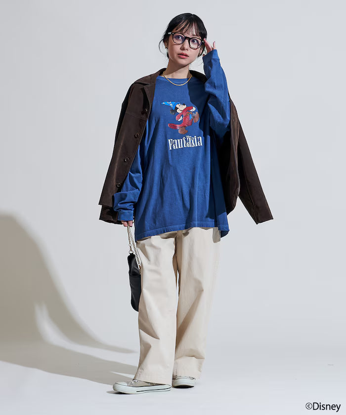 [DISNEY FANTASIA] Big Front Print Long T