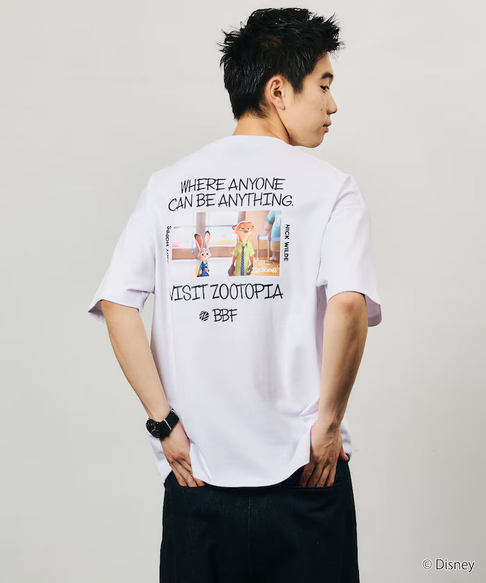 Zootopia Limited Edition Character Print Crew Neck T-Shirt Judy Nick
