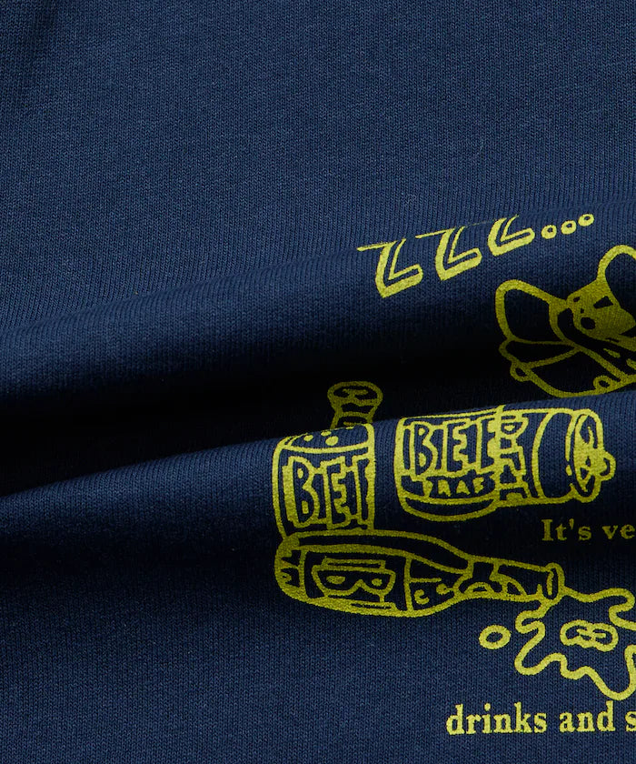 Big Silhouette Back Print Crew Neck T-Shirt / Uncle Burger 【Limited Edition】