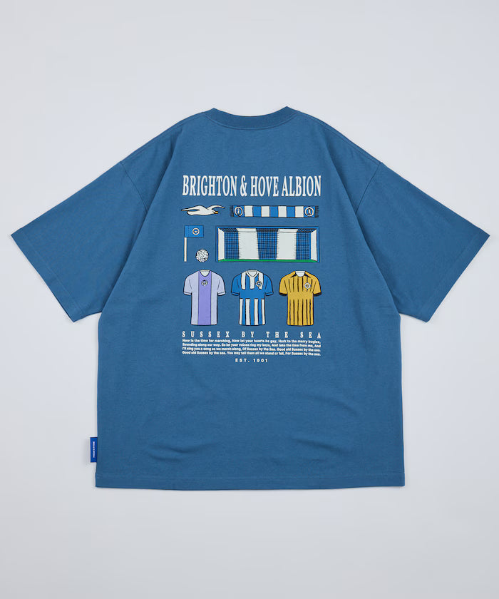 [Release on 5/22 12:00~] Brighton & Hove Albion FC - SEAGULLS UNIFORM GRAPHIC TEE