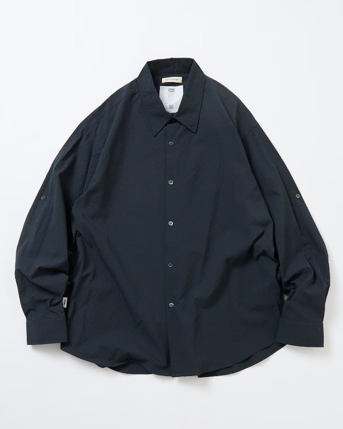 AiRide/Air Ride Relax Fit 2WAY Roll Up Sheer Seersucker Shirt/Pocketable/Quick Dry/UV Cut [Limited Release]