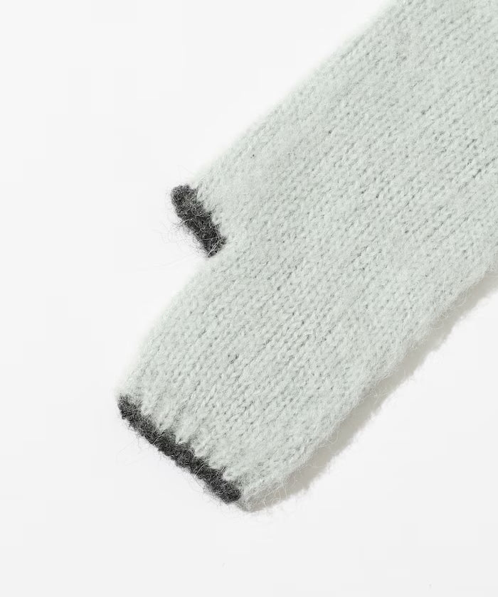 Alpaca Blend Bicolor Knit Gloves