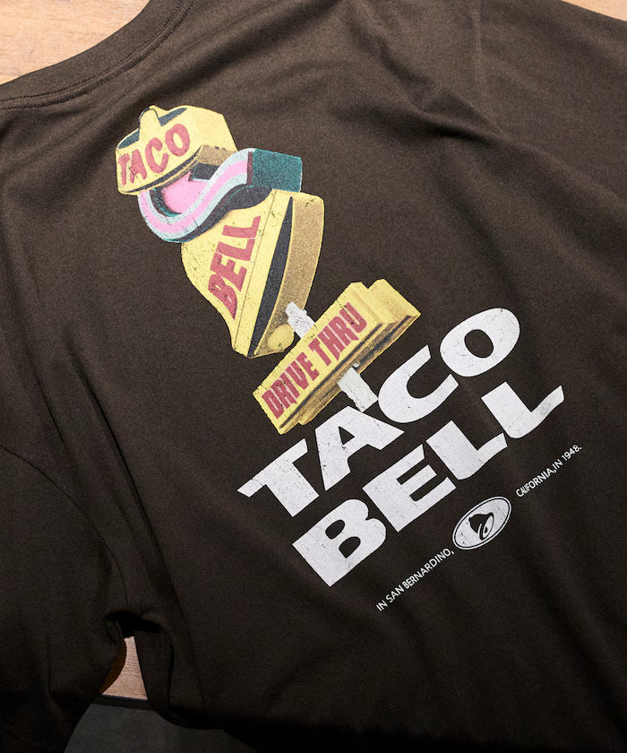 Limited Edition TACOBELL×FREAK'S STORE Exclusive Big Silhouette Back Print Crew Neck T-Shirt