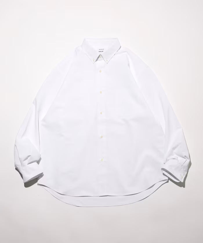AIRDRY HIGH TECHYARN High-performance Material Oxford Button-down Shirt Long Sleeve - White
