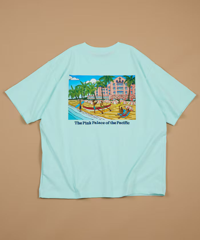 GREENROOM GALLERY × FREAK'S STORE / Greenroom Gallery Exclusively Designed Heather Brown Short Sleeve T-Shirt