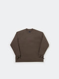 TECH DRAWSTRING TEE L/S - BROWNKHAKI