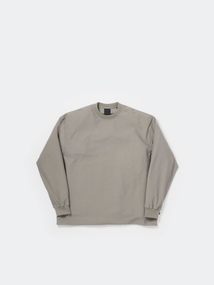 TECH MESH CREW L/S - LT.GRAY