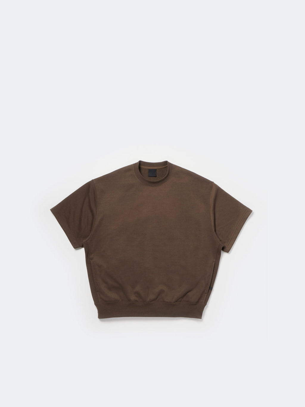 TECH SWEAT CREW S/S - BROWN GRAY