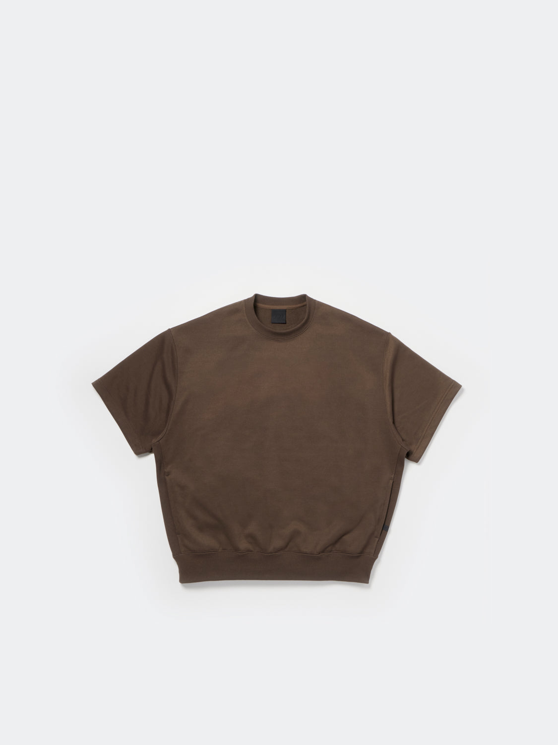 TECH SWEAT CREW S/S - BROWN GRAY
