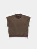 W's TECH SWEAT MOCKNECK - BROWN GRAY