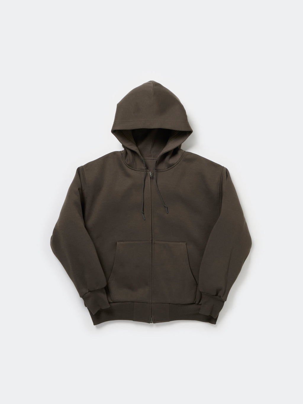 W's TECH SWEAT DOUBLE FACE PARKA - BROWNKHAKI