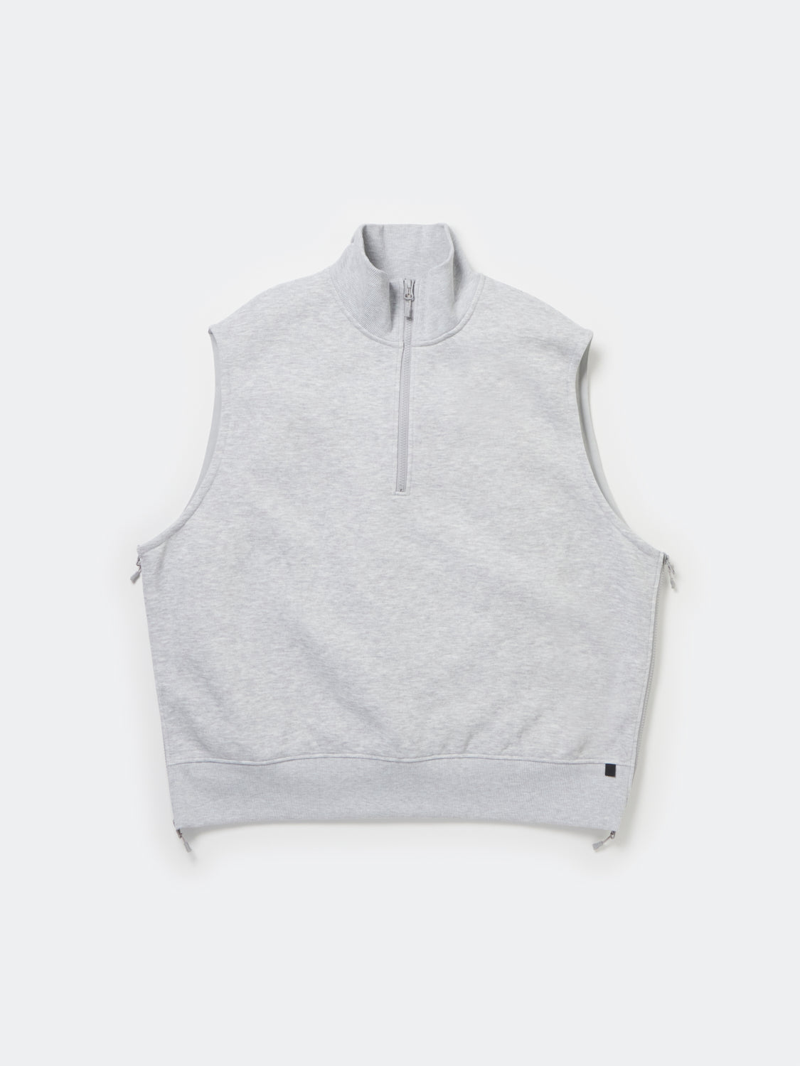 TECH SWEAT ZIP VEST PULLOVER - HEATHER GRAY