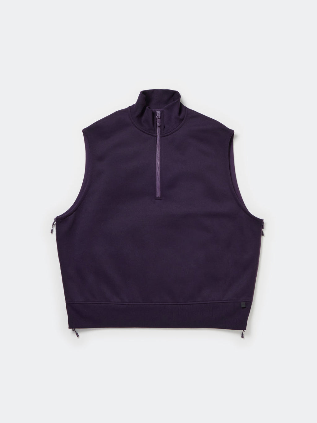 TECH SWEAT ZIP VEST PULLOVER - PURPLE