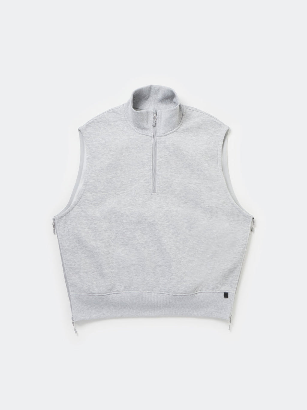 W's TECH SWEAT ZIP VEST PULLOVER - HEATHER GRAY