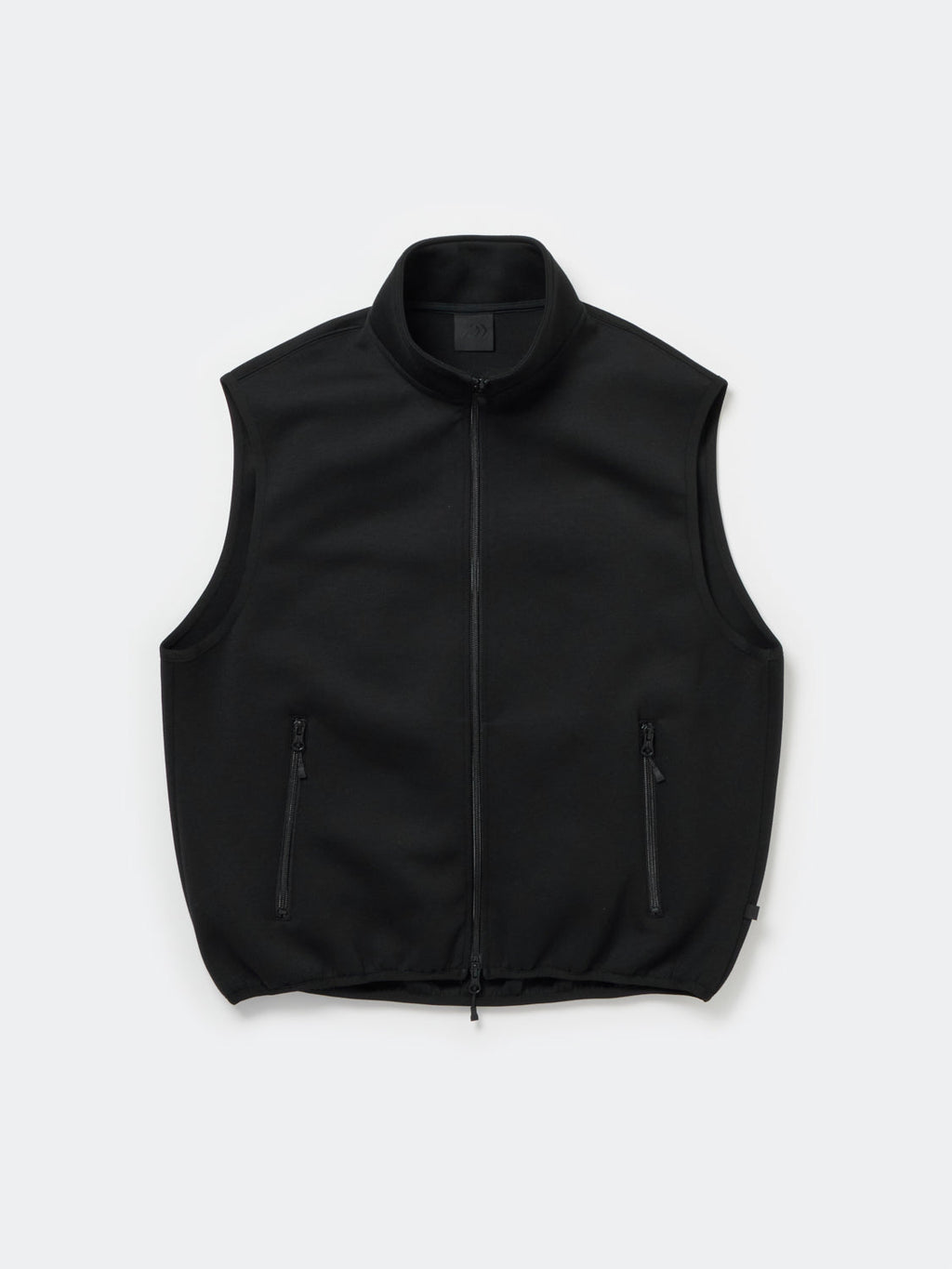 W's TECH SCUBA KNIT STAND COLLAR VEST - BLACK