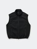 W's TECH SCUBA KNIT STAND COLLAR VEST - BLACK