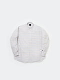TECH BUTTON DOWN SHIRT L/S TATTERSALL - OFF WHITE