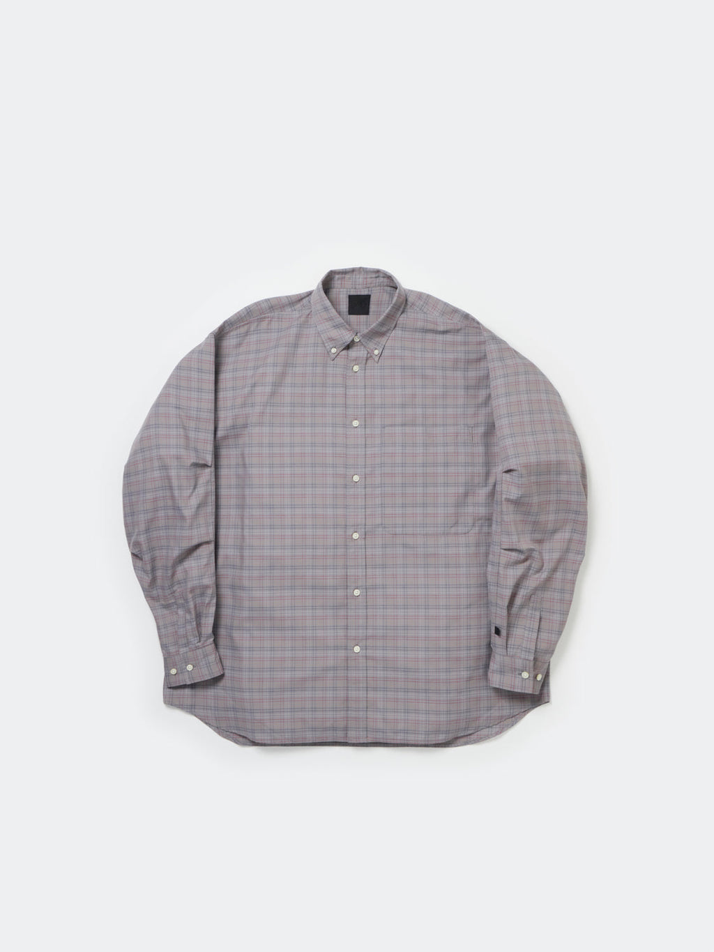 TECH BUTTON DOWN SHIRT L/S TATTERSALL - GRAY