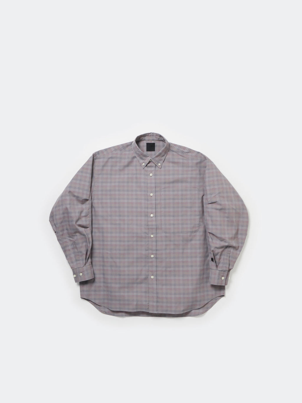 W's TECH BUTTON DOWN SHIRT L/S TATTERSALL - GRAY