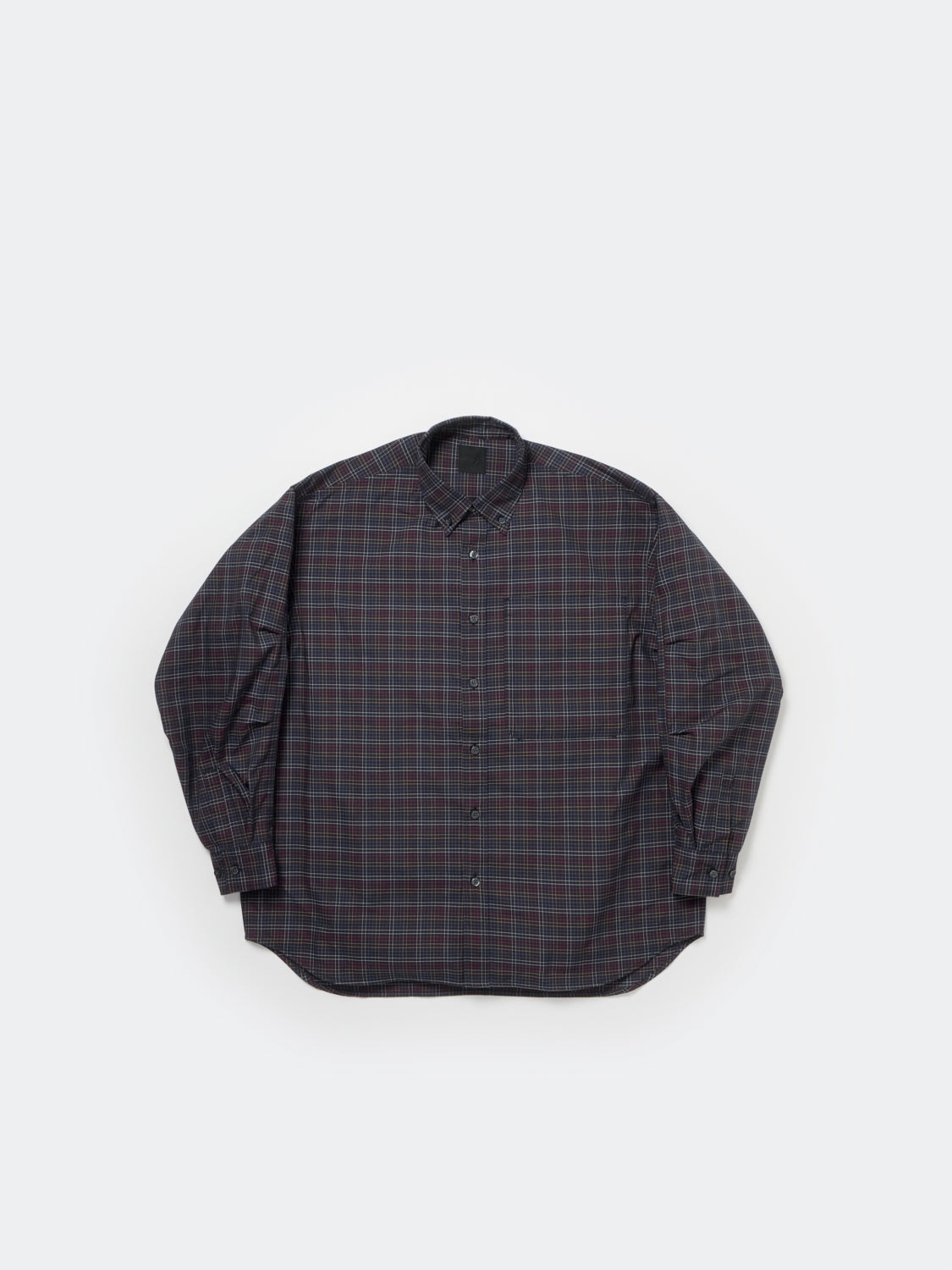 W's TECH BUTTON DOWN SHIRT L/S TATTERSALL - NAVY