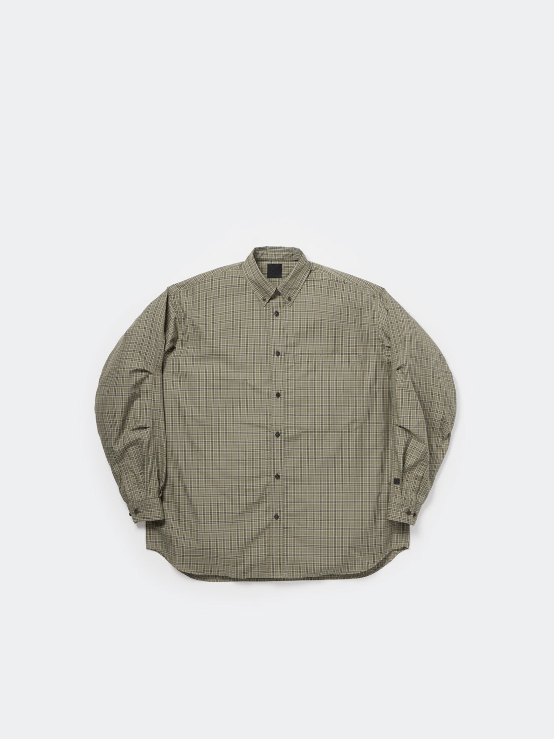 W's TECH BUTTON DOWN SHIRT L/S GREN PLAID - SAGE GRAY