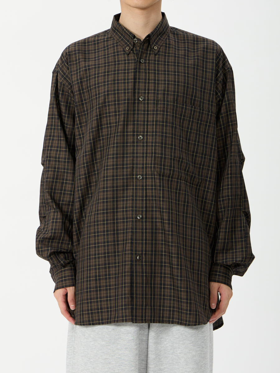 TECH BUTTON DOWN SHIRT L/S PLAIDS