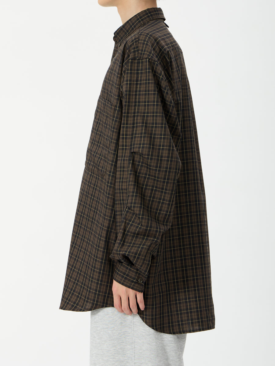 TECH BUTTON DOWN SHIRT L/S PLAIDS