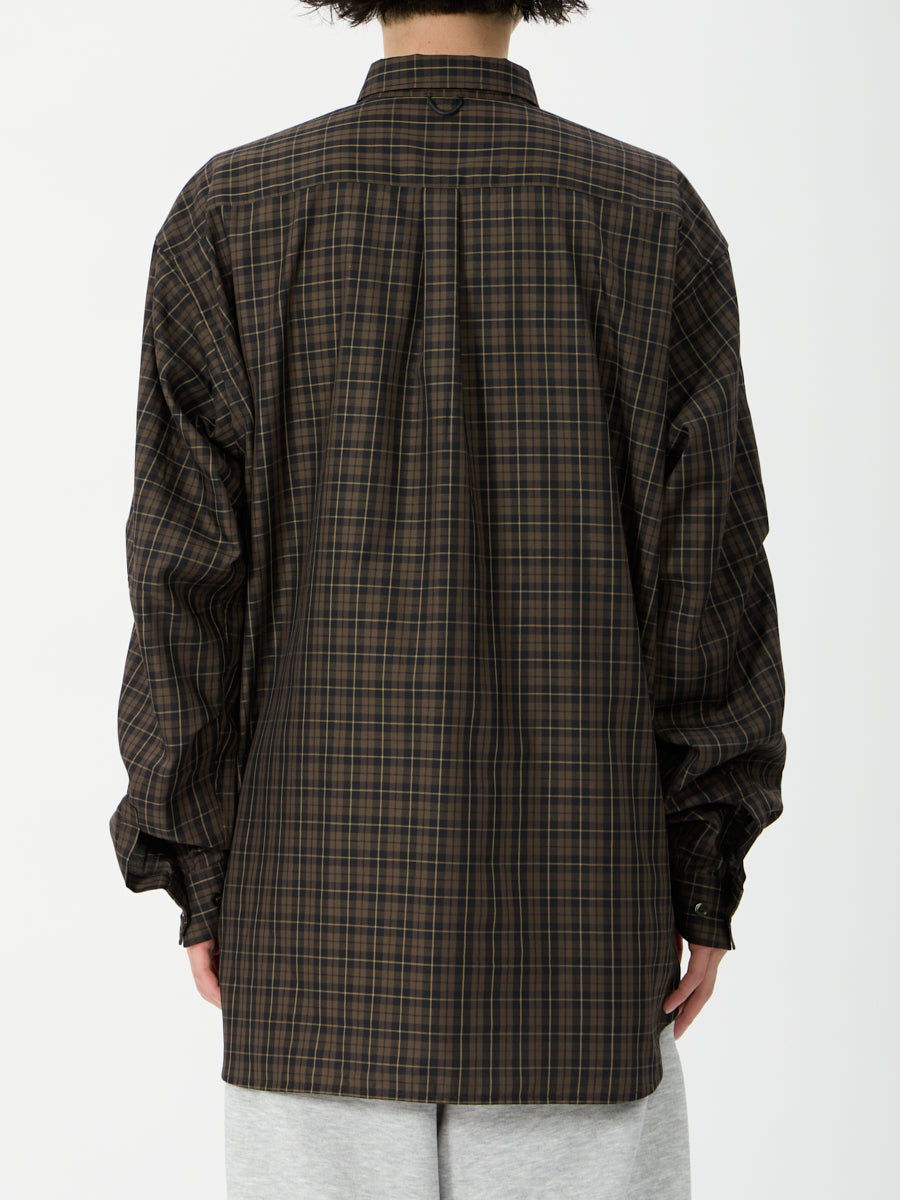 TECH BUTTON DOWN SHIRT L/S PLAIDS
