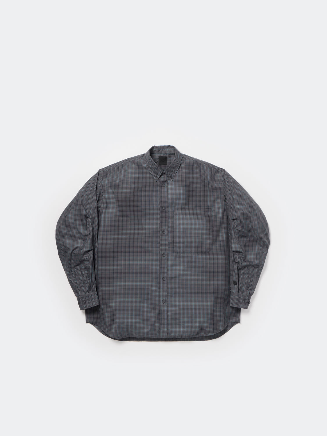 TECH BUTTON DOWN SHIRT L/S GREN PLAID - CHARCOAL