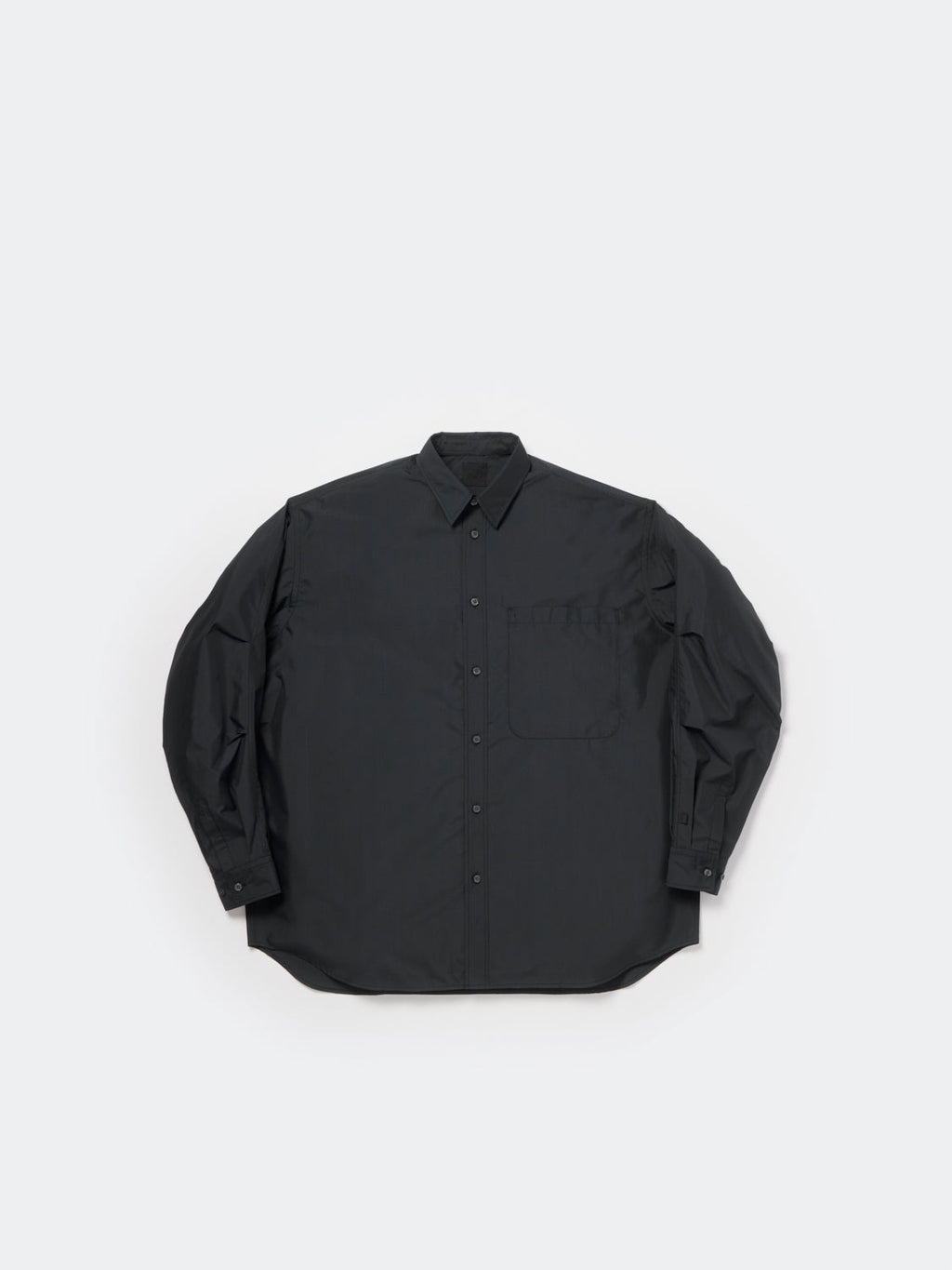 W's TECH REGULAR COLLAR SHIRT L/S SOLID - INK BLACK